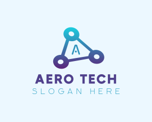  Triangle Tech Letter logo design