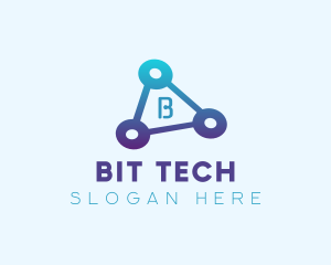  Triangle Tech Letter logo design