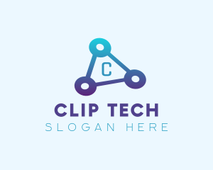  Triangle Tech Letter logo design