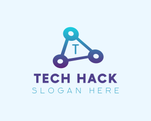  Triangle Tech Letter logo design