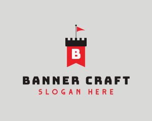 Banner - Flag Castle Banner logo design