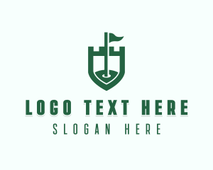 Golfing - Golf Flag Competition logo design