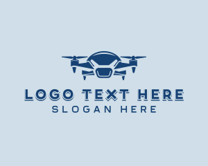 Videography - Aerial Drone Quadrotor logo design