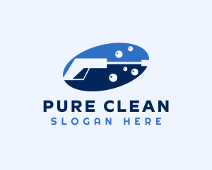 Bubble Pressure Washing logo design