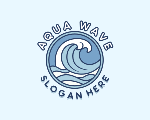 Sea Waves Resort logo design