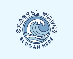 Sea Waves Resort logo design