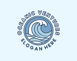 Sea Waves Resort logo design