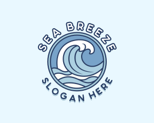 Sea Waves Resort logo design