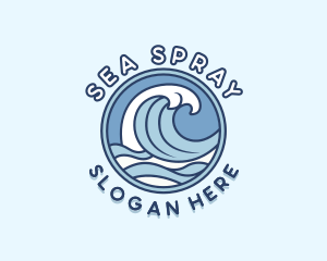 Sea Waves Resort logo design