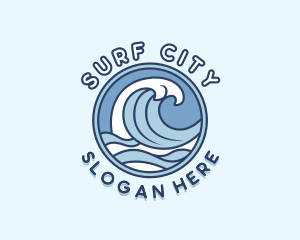 Sea Waves Resort logo design