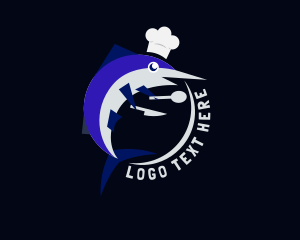 Blue Marlin Chef Logo