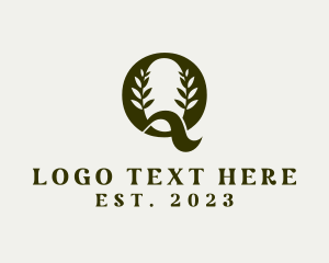 Herbal - Rice Granary Letter Q logo design