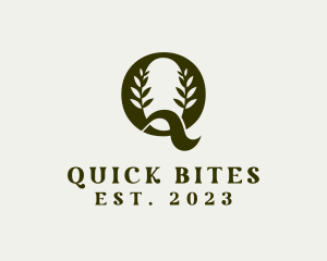 Rice Granary Letter Q logo design