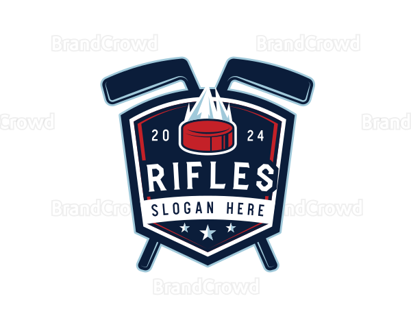 Sports Hockey Athlete Logo