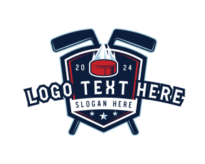 Hockey Puck - Sports Hockey Athlete logo design