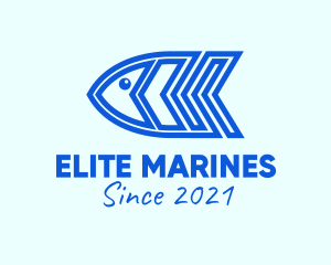 Blue Fish Marine  logo design