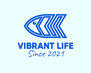 Blue Fish Marine  logo design