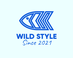 Blue Fish Marine  logo design