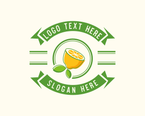Fruit - Lemon Juice Banner logo design