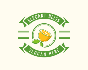 Fruit Juice - Lemon Juice Banner logo design