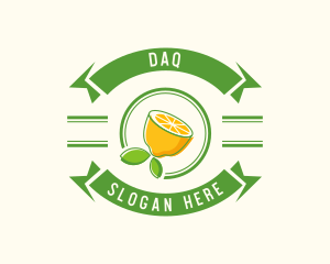 Lemon Juice Banner logo design