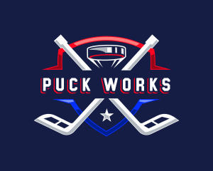 Puck - Hockey Puck Sports logo design