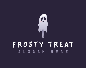 Popsicle - Spooky Popsicle Ghost logo design