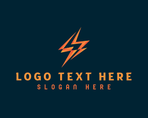 Voltage - Lightning Bolt Energy logo design