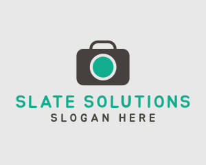 Photography Green & Grey logo design