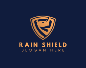 Rhino Shield Security logo design