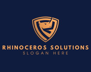 Rhino Shield Security logo design