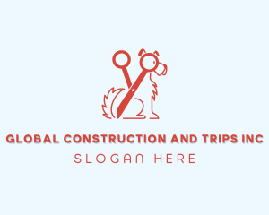 Shears Dog Grooming Logo
