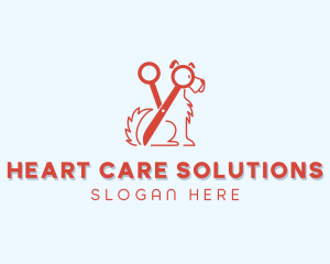 Shears Dog Grooming logo design