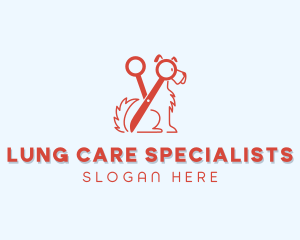 Shears Dog Grooming logo design