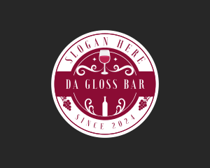 Wine Liquor Bar logo design