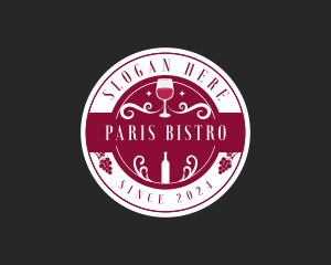 Wine Liquor Bar logo design