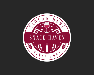 Wine Liquor Bar logo design