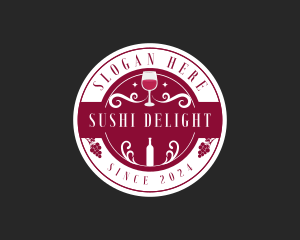 Wine Liquor Bar logo design