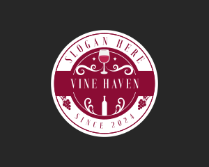 Wine Liquor Bar logo design