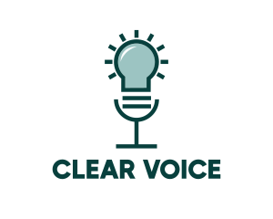 Idea Voice Lamp logo design