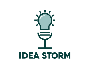 Idea Voice Lamp logo design