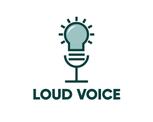 Idea Voice Lamp logo design