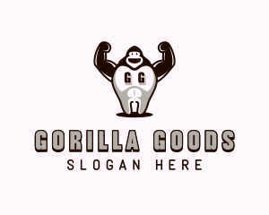 Gorilla Monkey Tooth logo design