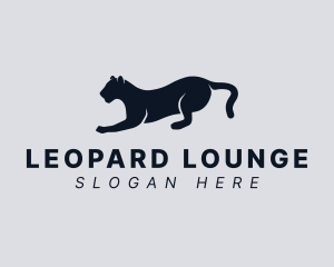 Leopard - Wild Panther Silhouette logo design