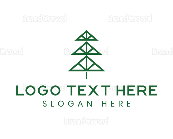 Pine Tree Triangles Logo