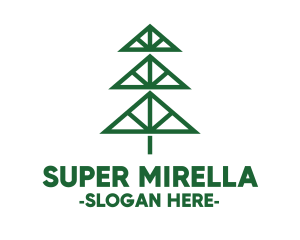 Geometric - Pine Tree Triangles logo design