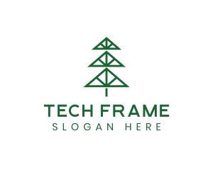 Framework - Pine Tree Triangles logo design