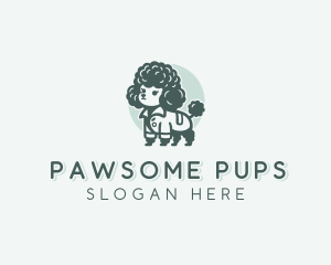 Dogs - Poodle Dog Veterinary logo design