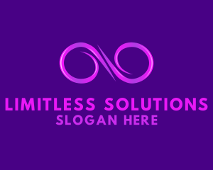 Unlimited - Infinity Loop Circles logo design