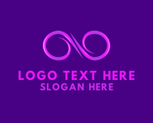 Purple - Infinity Loop Circles logo design